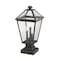 Z-Lite Talbot 3 Light Outdoor Pier Mounted Fixture, Oil Rubbed Bronze And Seedy 579PHBS-SQPM-ORB - alternate 2